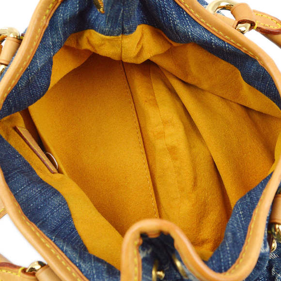 LOUIS VUITTON 2006 Blue Monogram Denim Pleaty Handbag M95020 162456 - Picture 8 of 10